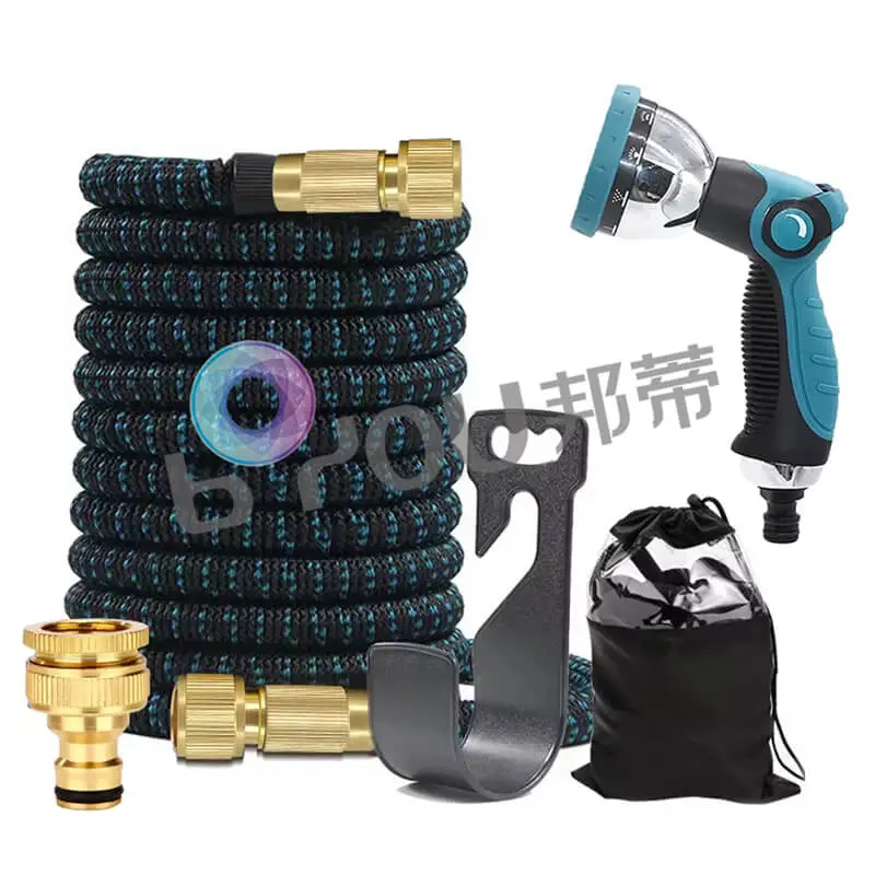 100 Foot Lightweight Black and Bule Hose