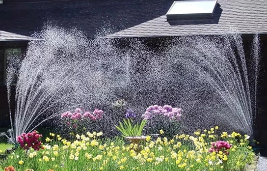 Application of Drip Irrigation Kit With 12 PCS French Fries 360 Degree Rotation Nozzles Sprinklers