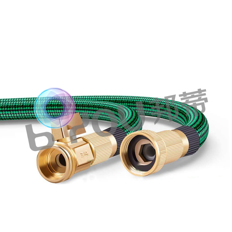 3 times expandable garden hose flexible 50ft with metal connectors and 10 nozzle water gun c