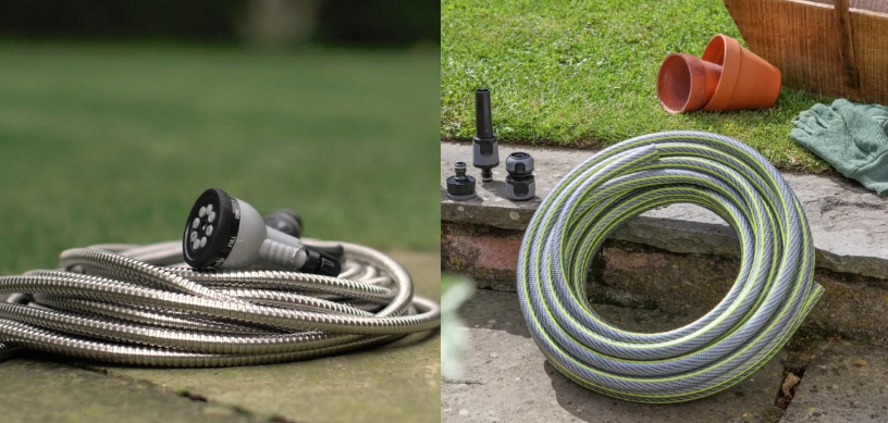 Stainless Steel Garden Hose vs Rubber