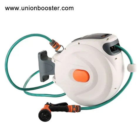 ABS Plastic Shell Wall Mount Garden Water Hose Reel and Car Wash Reel Hot Sale Rewindable Feature