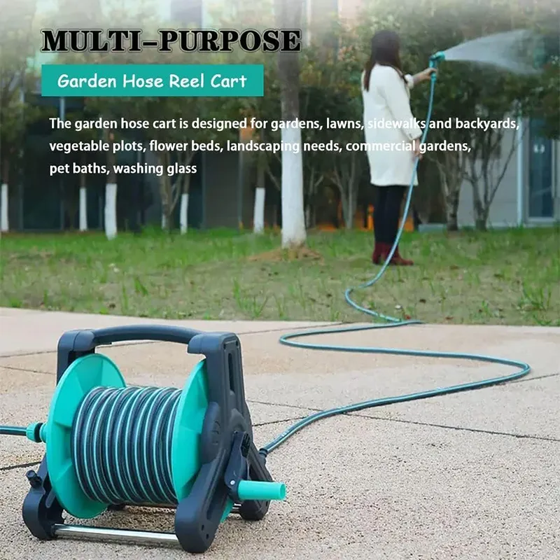 heavy duty garden hose reel with reinforced hose 6