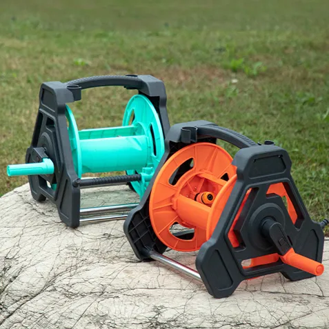 40M Easy Carrying Portable Customized Color PP/ABS + Steel Tube Frame Garden Hose Reel Cart