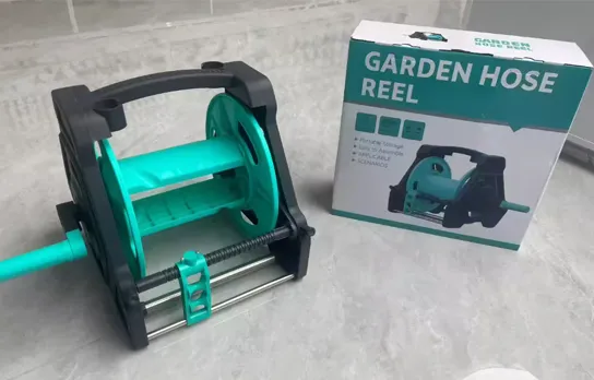 Application of 40M Easy Carrying Portable Customized Color PP/ABS + Steel Tube Frame Garden Hose Reel Cart